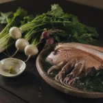 北陸の食材を並べた静物